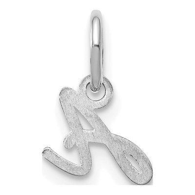 Sterling Silver Letter A Charm – view 3