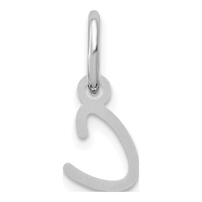 Sterling Silver Letter C Charm – view 4