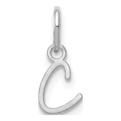 Sterling Silver Letter C Charm