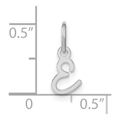 Sterling Silver Letter E Charm – view 5