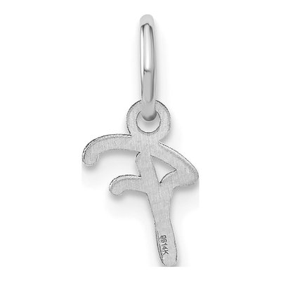 Sterling Silver Letter F Charm – view 3