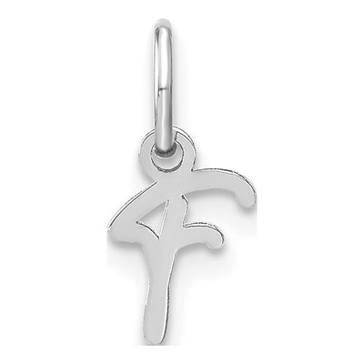 Sterling Silver Letter F Charm