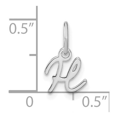 Sterling Silver Letter H Charm – view 4