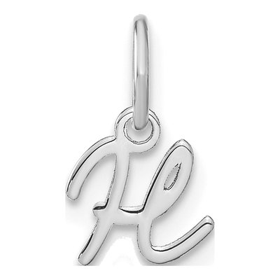Sterling Silver Letter H Charm