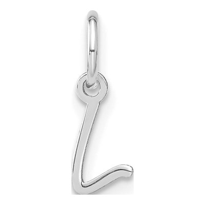 Sterling Silver Letter L Charm