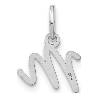 Sterling Silver Letter M Charm – view 3