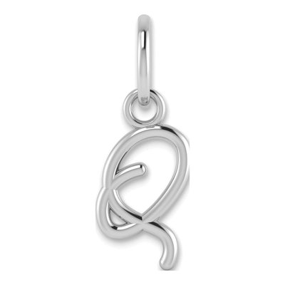 Sterling Silver Letter Q Charm