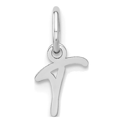 Sterling Silver Letter T Charm