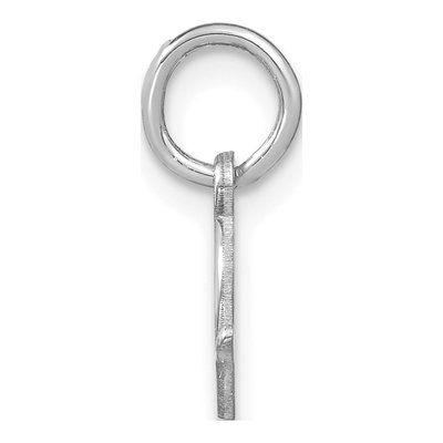 14K White Gold Letter D Pendant – view 2