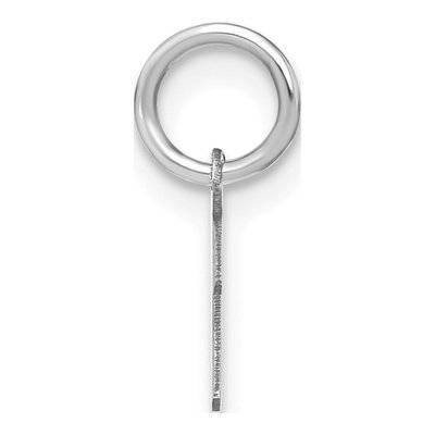 14K White Gold Initial I Pendant – view 2
