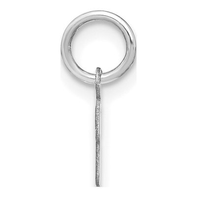 14K White Gold Letter R Charm – view 2