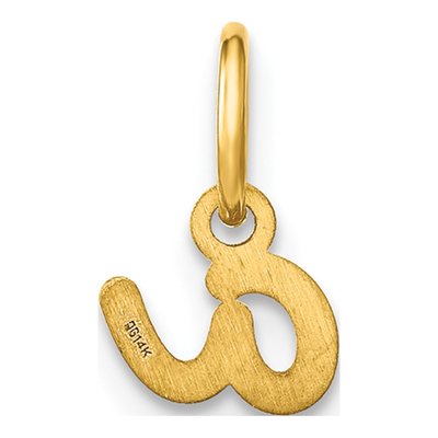 Gold-Plated Sterling Silver Letter A Charm – view 5