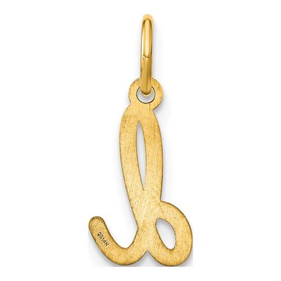 Gold-Plated Sterling Silver Letter D Charm – view 4