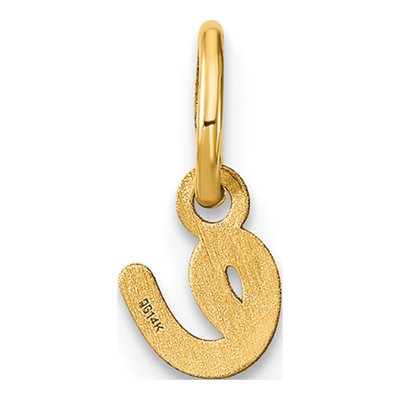 Gold-Plated Sterling Silver Lowercase Letter E Charm – view 4
