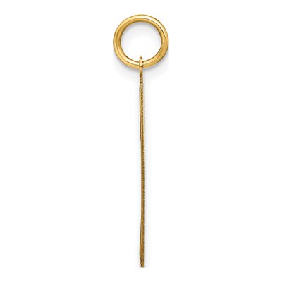 Gold-Plated Sterling Silver Lowercase Letter F Charm – view 2