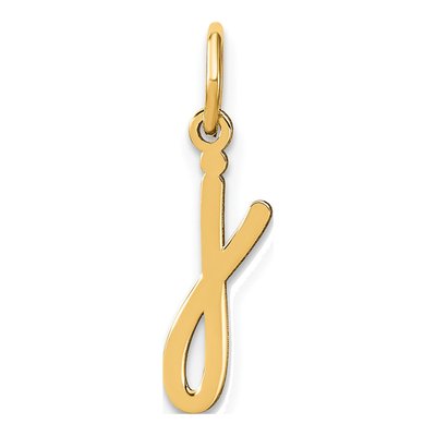 Gold-Plated Sterling Silver Letter J Charm