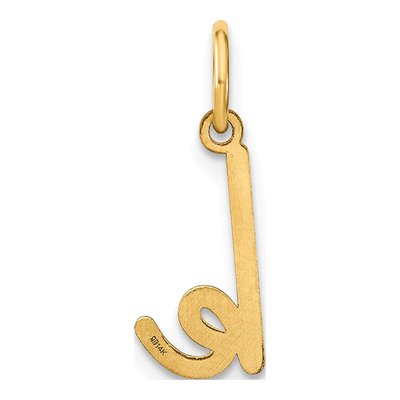 Gold-Plated Sterling Silver Lowercase Letter K Charm – view 4