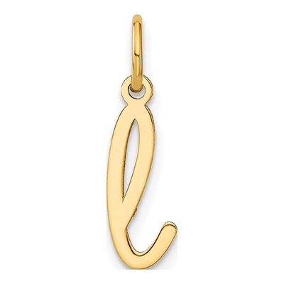 Gold-Plated Sterling Silver Letter L Charm