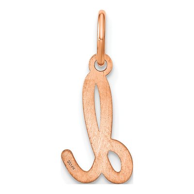 Rose Gold-Plated Sterling Silver Letter D Charm – view 3