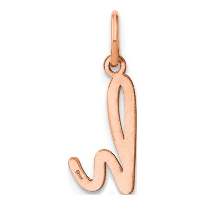 Rose Gold-Plated Sterling Silver Letter H Charm – view 3