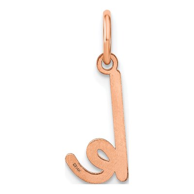 Rose Gold-Plated Sterling Silver Letter K Charm – view 3
