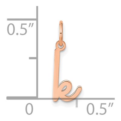 Rose Gold-Plated Sterling Silver Letter K Charm – view 4