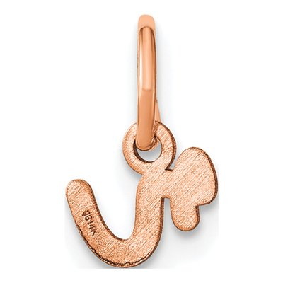 Rose Gold-Plated Sterling Silver Letter R Charm – view 3