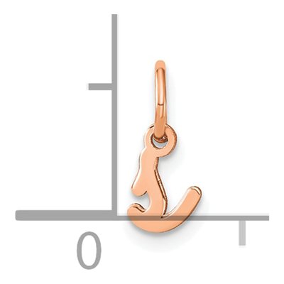 Rose Gold-Plated Sterling Silver Lowercase 's' Letter S Charm – view 4