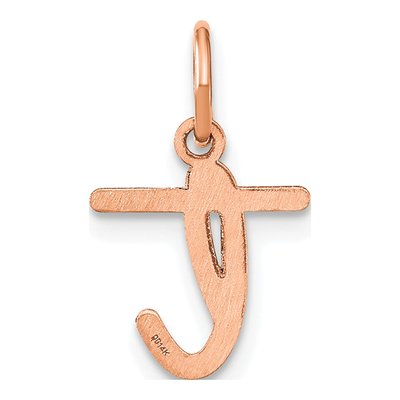 Rose Gold-Plated Sterling Silver Letter T Charm – view 3