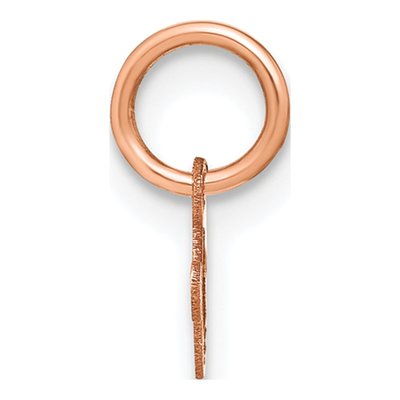 Rose Gold-Plated Sterling Silver Letter V Charm – view 2