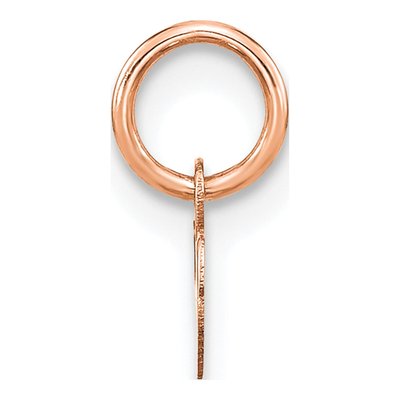Rose Gold-Plated Sterling Silver Letter W Charm – view 2
