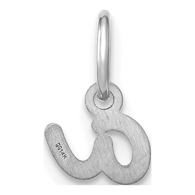 Sterling Silver Letter A Charm – view 5