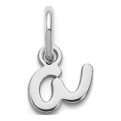 Sterling Silver Letter A Charm
