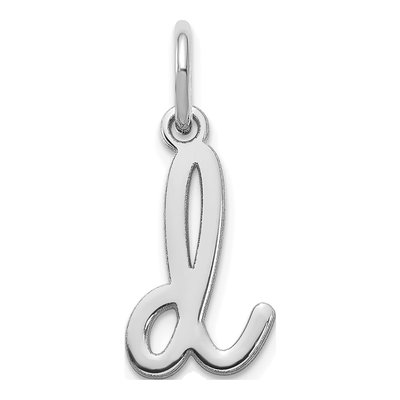 Sterling Silver Lowercase Letter D Charm