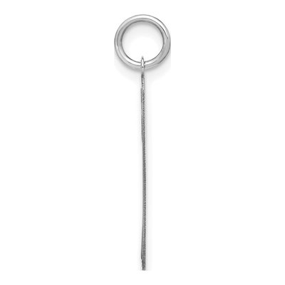 Sterling Silver Lowercase Letter F Charm – view 3