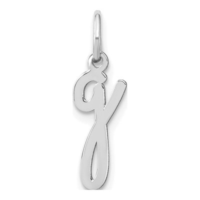 Sterling Silver Lowercase Letter G Charm