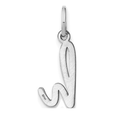 Sterling Silver Lowercase Letter H Charm – view 4