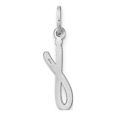 Sterling Silver Lowercase Letter J Charm – view 3