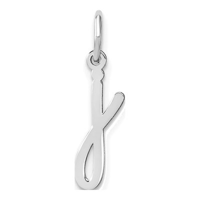Sterling Silver Lowercase Letter J Charm