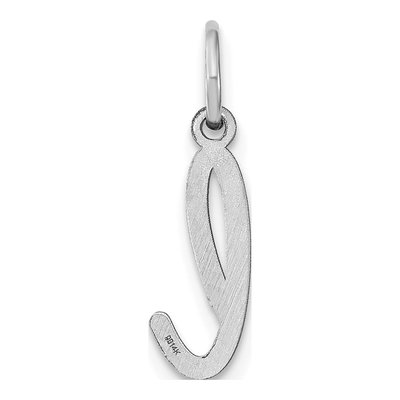 Sterling Silver Lowercase Letter L Charm – view 3