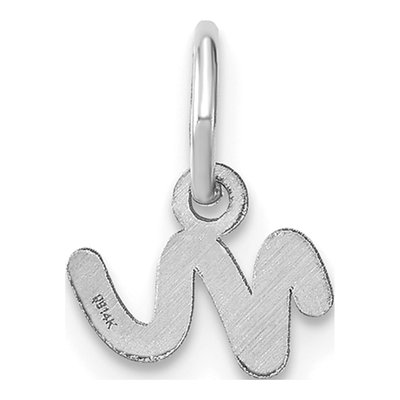 Sterling Silver Letter N Charm – view 3