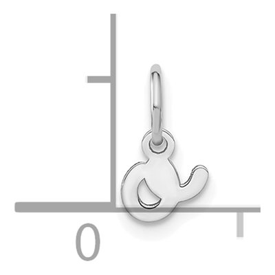 Sterling Silver Letter O Charm – view 5
