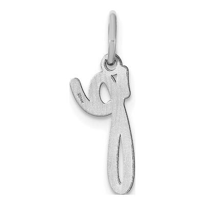 Sterling Silver Letter P Charm – view 3