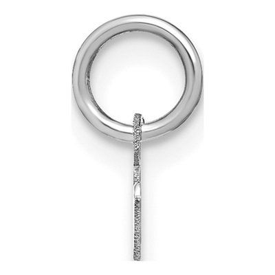 Sterling Silver Lowercase Letter R Charm – view 2