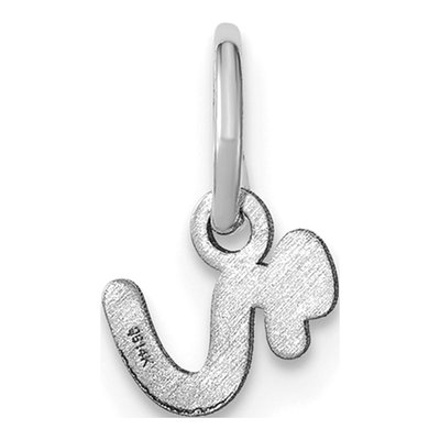Sterling Silver Lowercase Letter R Charm – view 3
