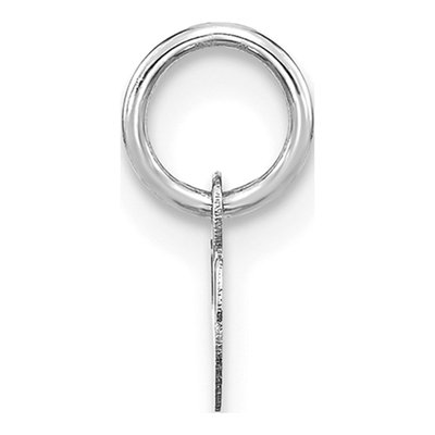 Sterling Silver Lowercase Letter W Charm – view 3