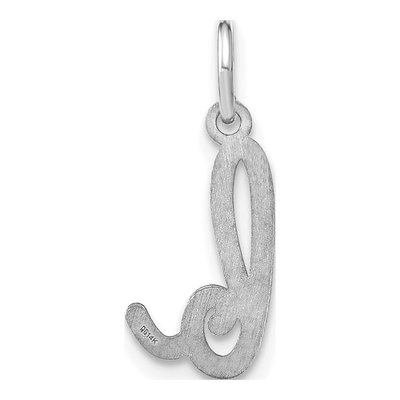 14K White Gold Lowercase Letter B Charm – view 5