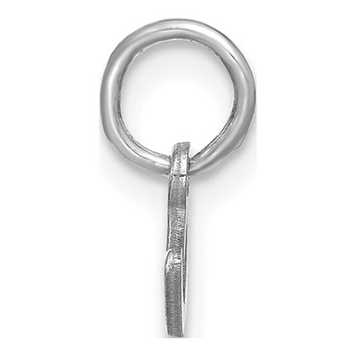 14K White Gold Lowercase Letter C Charm – view 2