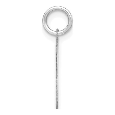 14K White Gold Letter G Charm – view 2