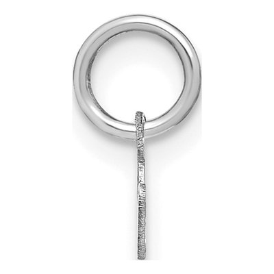 14K White Gold Letter N Pendant – view 2